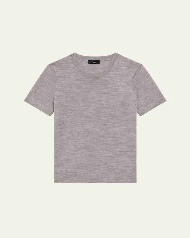 Regal Merino Wool Short-Sleeve Crew T-Shirt